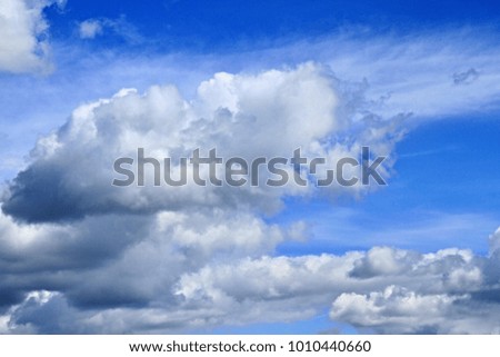 clouds with blue sky no people stock photo 