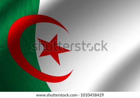 Authentic Algeria flag