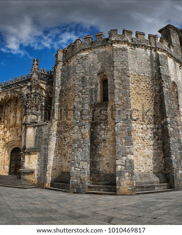 The Convent of the Order of Christ is a religious building and Roman Catholic building in Tomar, Portugal.