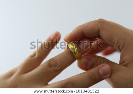 Wear a gold ring