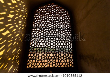 Humayun's Tomb in Delhi, India. The Humayun Tomb is also famous tourist place in Delhi. Locals also come to see this great Persian architecture marvel. Humayun Tomb is the last resting of the Emperor. Royalty-Free Stock Photo #1010565112