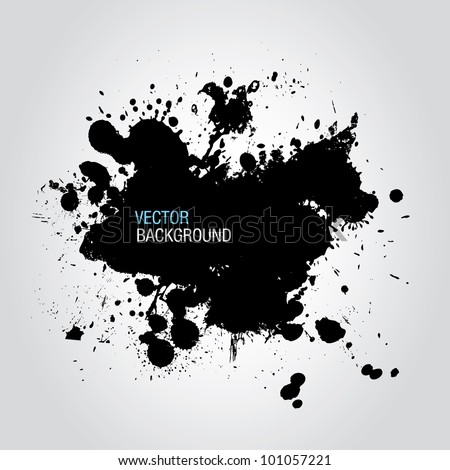 Black Ink Splatter Background