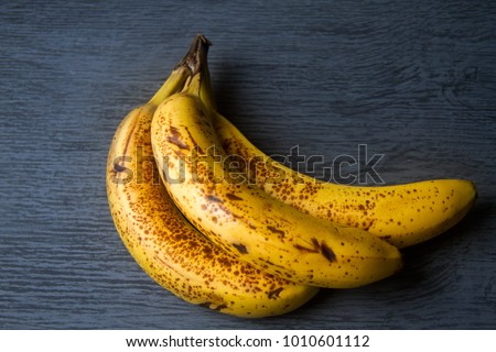 Ripe bananas set Royalty-Free Stock Photo #1010601112