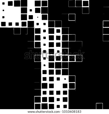 Grunge background vector modern design. Abstract surreal pattern of spots, dust, lines. Chaotic monochrome texture with the print and design business cards, labels, posters
