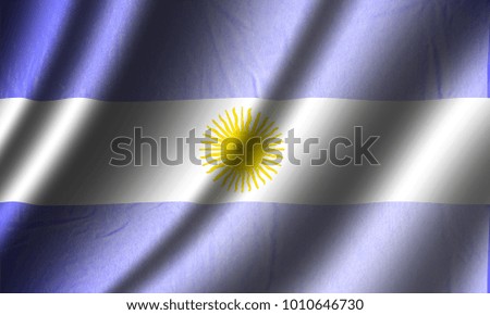 Authentic Argentina flag