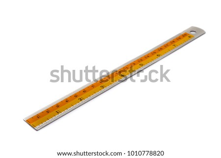 ruler on a white background