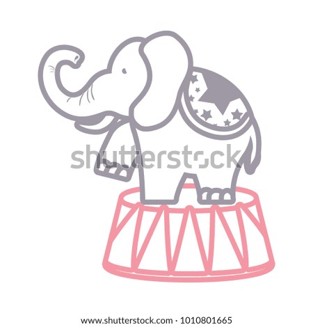 cartoon circus animals design