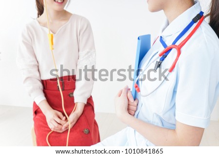 Nurse and patient