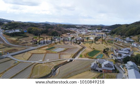 aerial photography of country view in Japan