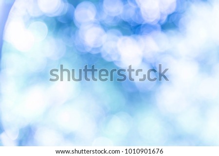 Bule bokeh background from nature, blue bokeh abstract