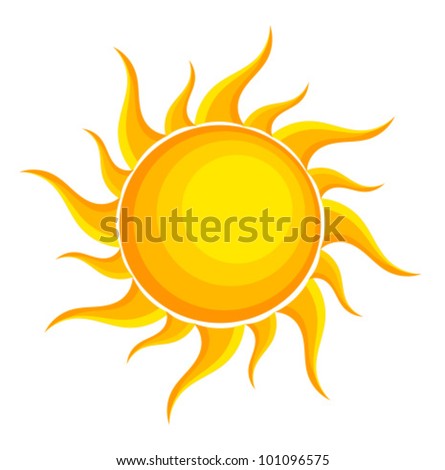 Sun. Vector illustration