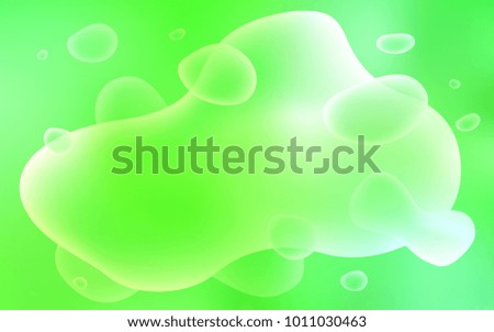 Light Green vector background with liquid shapes. Colorful abstract illustration with gradient lines. Textured wave pattern for backgrounds.