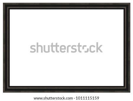 3:2 size frame black isolated on a white background