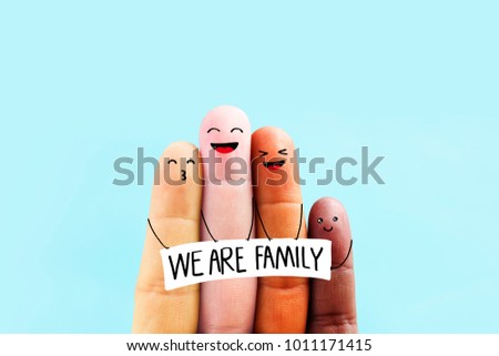 Stop racism icon. Motivational poster against racism and discrimination. Different races hold together. We are family Royalty-Free Stock Photo #1011171415