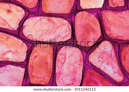 Different sizes of sand stones. Stone wall pattern background