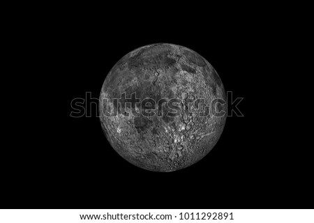 A stunning picture of the full moon in beautiful high quality detail in high resolution  