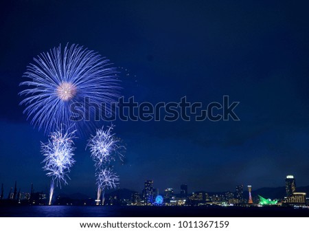  Kobe fireworks display and night view