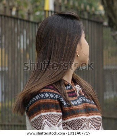 Hispanic Girl With Long Hair