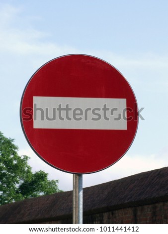 Traffic sign - No passing