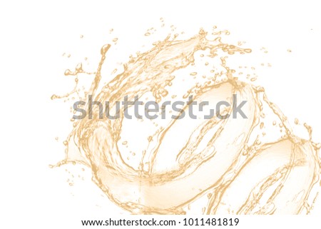 Water splash isolated on the white background