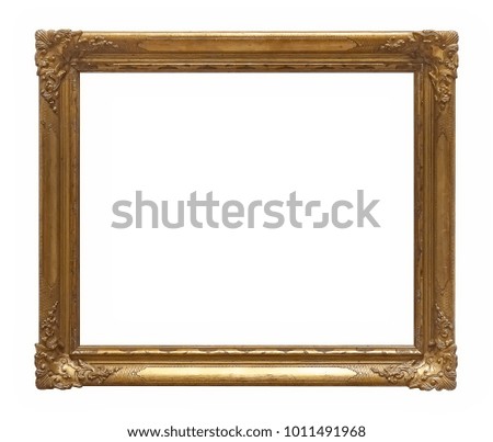 Golden (gilded) frame for paintings, mirrors or photos