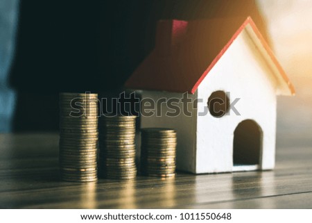 Saving money to buy a home in the future.