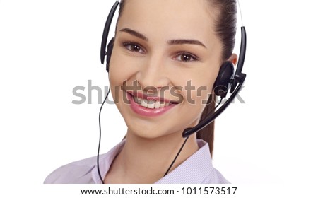 Female phone operator