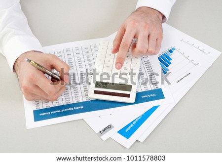 Financial review concept