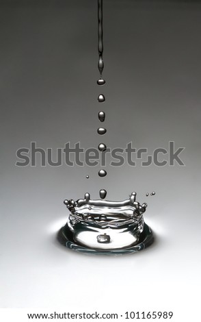 The drop, which falls into the water