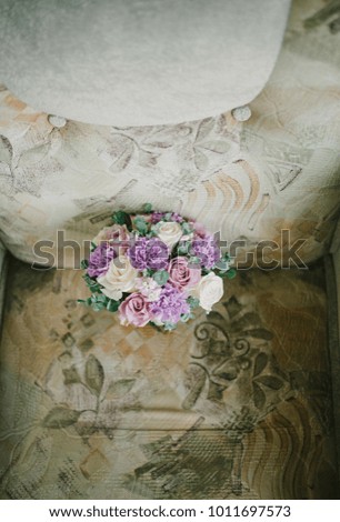 flower bouquet in the interior