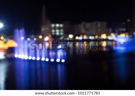 Night light city,blurred bokeh