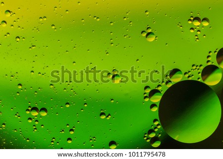 Wallpaper, screensaver and background of bright colors and bubbels. Abstract presentation template