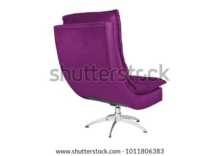Color Sofa Armchair isolated on white