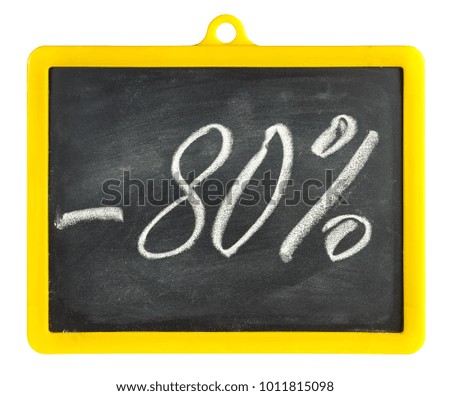 Blackboard isolated on white