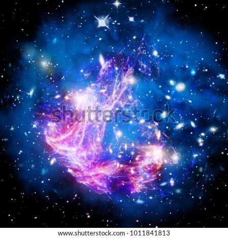 Cosmic galaxy background. Stars and cosmic gas.The elements of this image furnished by NASA.

