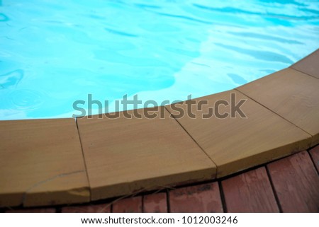 Swimming pool with stair