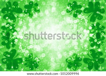 Abstract green glitter sparkle confetti background for party invite, St Patrick’s Day luck, lucky Saint Paddy Irish texture, happy Pattys, Celtic shamrock card pattern, Spring sale or fun border frame