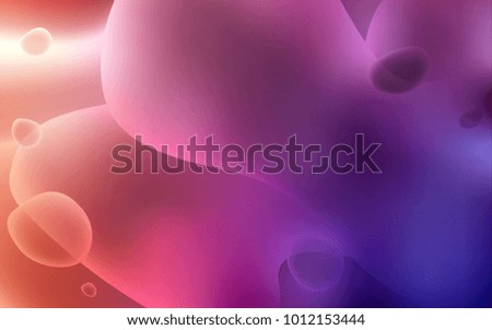 Dark Pink, Red vector pattern with liquid shapes. Shining crooked illustration in memphis style. The best blurred design for your business.