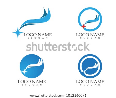 Wave nature icon sign logo
