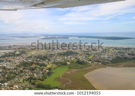 Aerial Shots of New Zealand Coastline - Suburbs of Auckland
