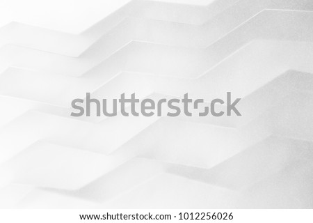 Abstract image, geometric background with white shapes, three dimensional effect