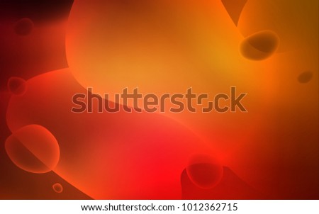 Dark Red vector template with bubble shapes. A vague circumflex abstract illustration with gradient. The template for cell phone backgrounds.