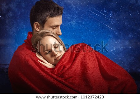 Girlfriend sleeping on her boyfriend arm