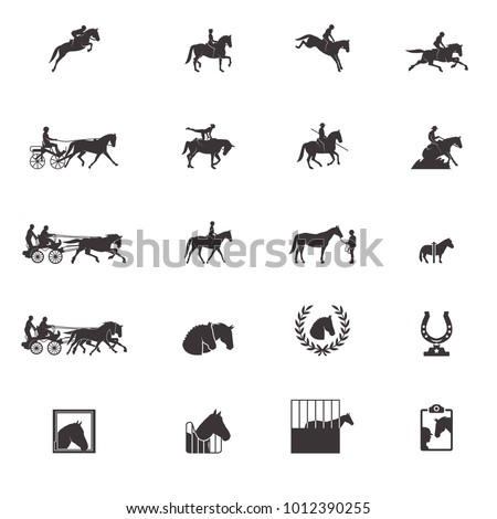 Horse sports icons