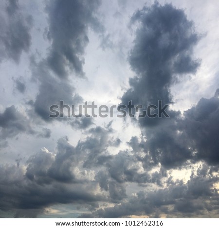 beautiful blue sky with clouds background. Sky with clouds weather nature cloud blue. Blue sky with clouds and sun
