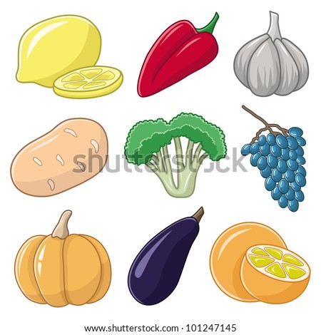 Vector. 9 vector images. Food A.