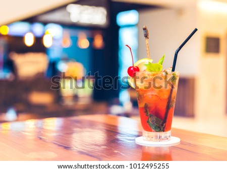 mocktail on the table