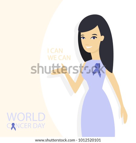 World cancer day. Day of diseases awareness.