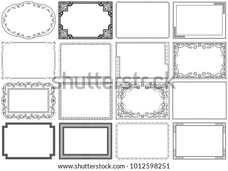 Vector classical cover about size A4. Decorative vintage frame or border to be printed on the covers of books, text, album, photo. Color can be changed in a few mouse clicks.