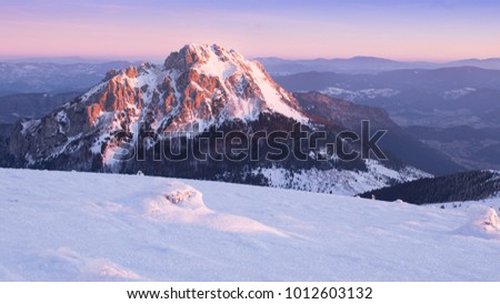 The Rocky peak  sunrise